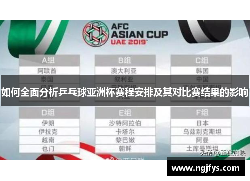 如何全面分析乒乓球亚洲杯赛程安排及其对比赛结果的影响